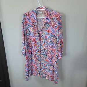 Cupio Multicolor Paisley Button Down Shirt